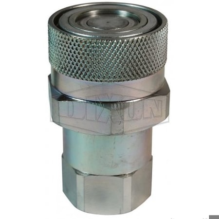 Dixon DQC VEP Female Coupler, 1-11 Nominal, Female BSPP, Steel, Domestic 8VEPBF8